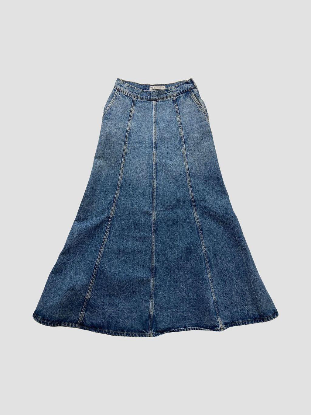 Falda larga ZARA - Talla 34 (VOP01020602)-0