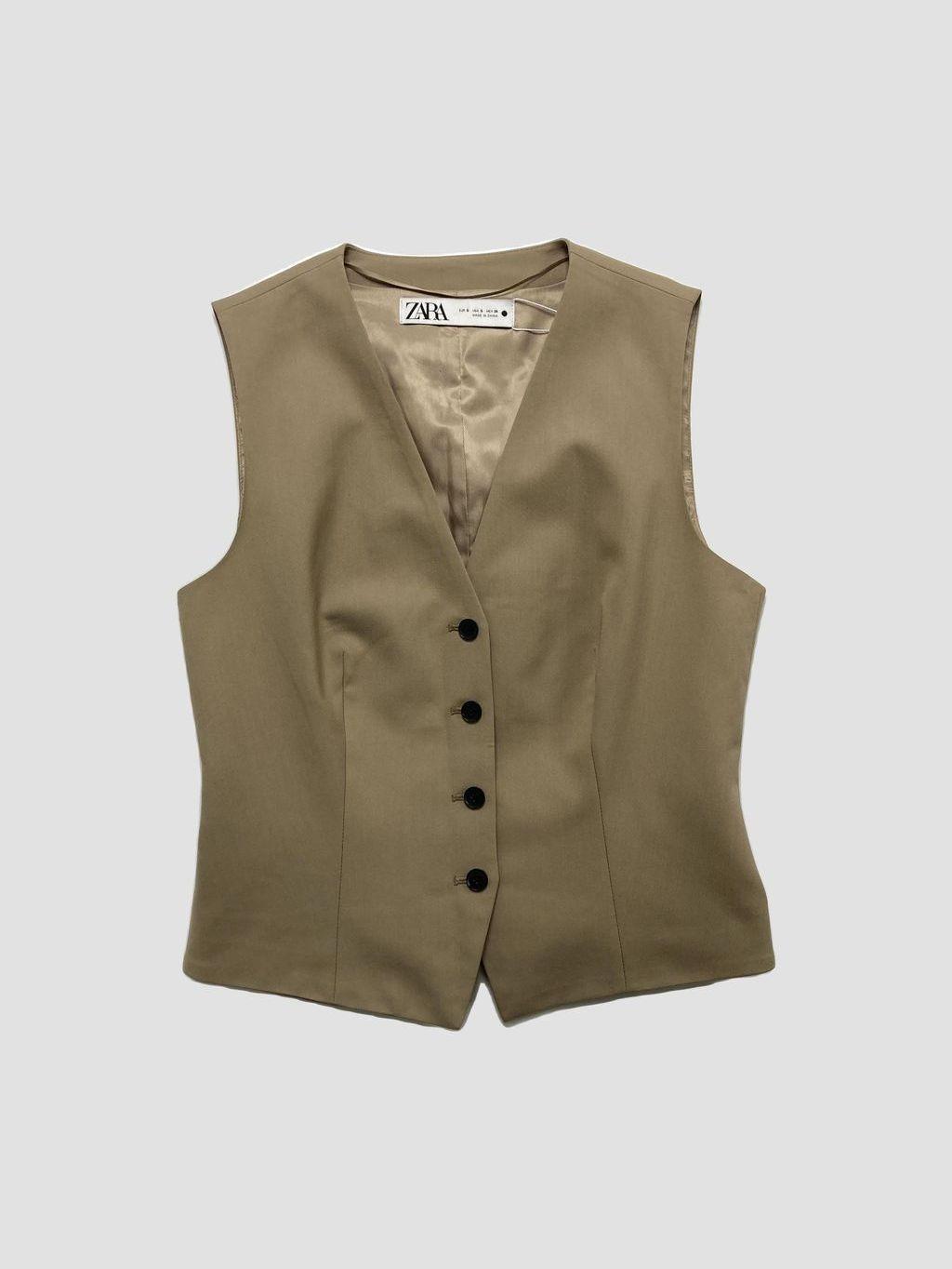Chaqueta sin mangas ZARA - Talla S (VOP00883164)-0