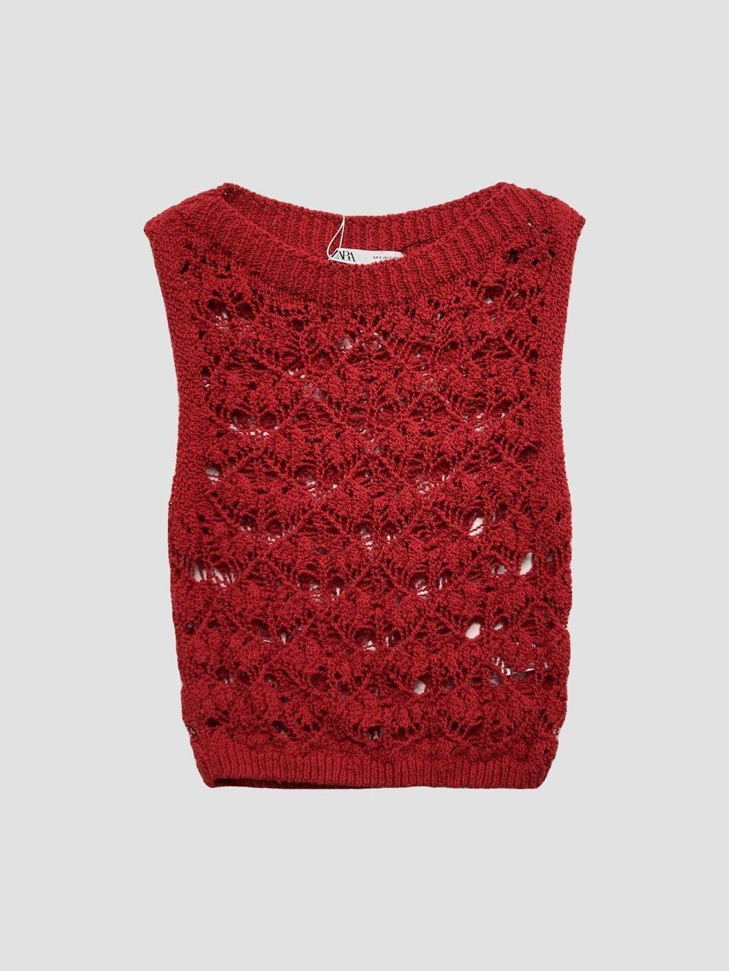 Polera sin mangas ZARA - Talla S (VOP01015548)-0