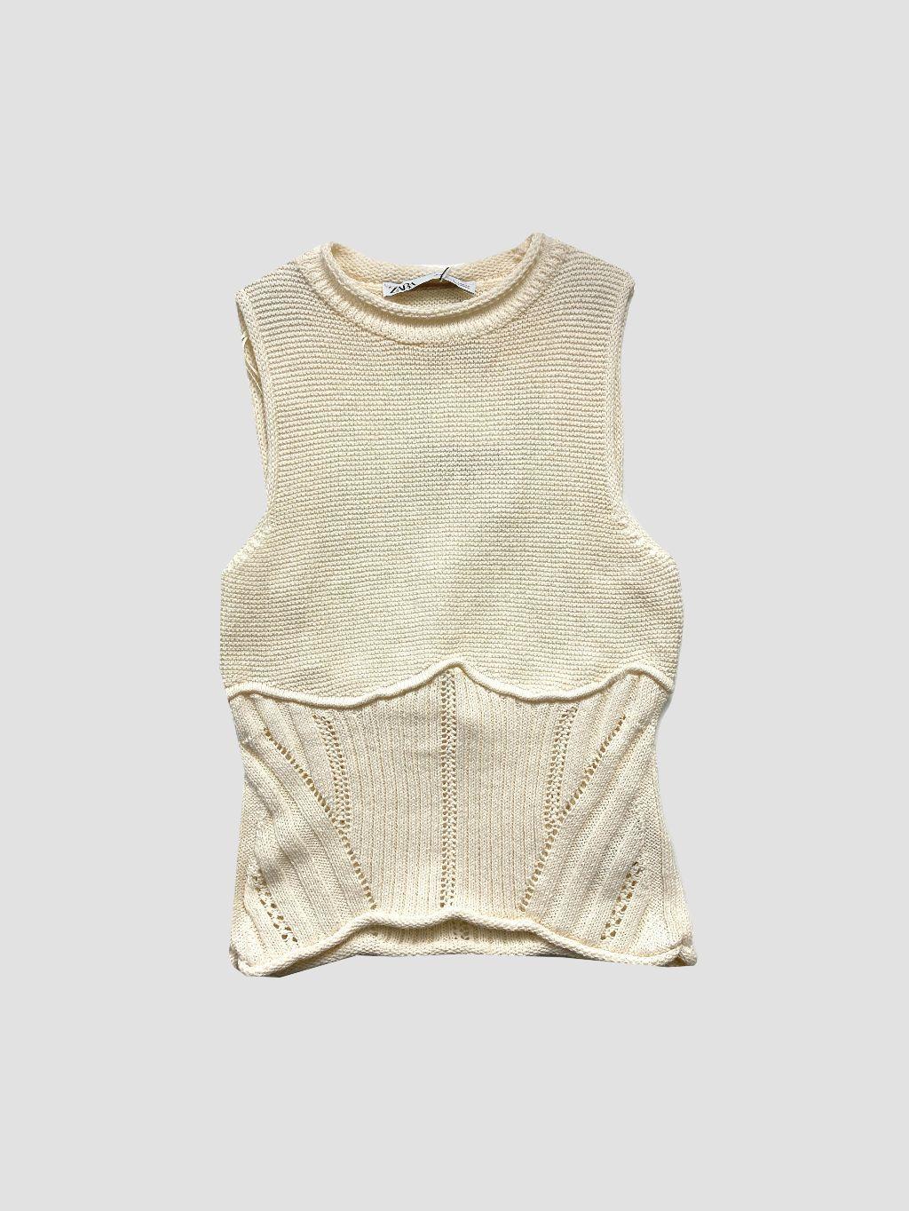 Polera sin mangas ZARA - Talla S (VOP01023199)-0