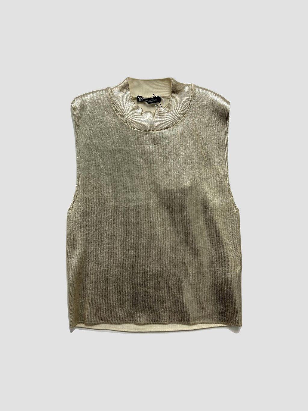 Polera sin mangas ZARA - Talla M (VOP01045348)-0