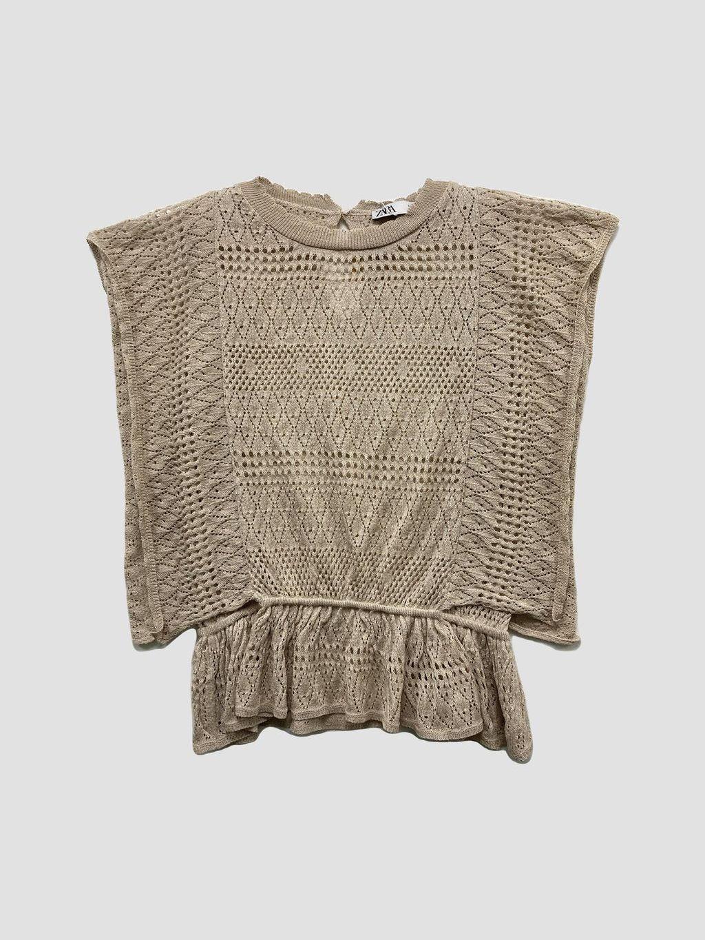 Polera sin mangas ZARA - Talla M (VOP01047869)-0