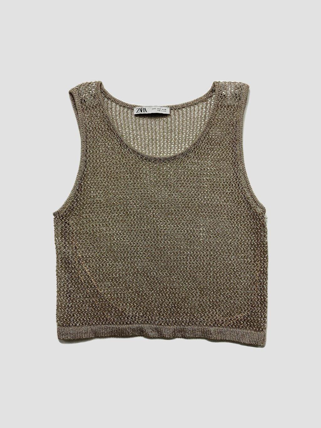 Polera sin mangas ZARA - Talla S (VOP00939442)-0