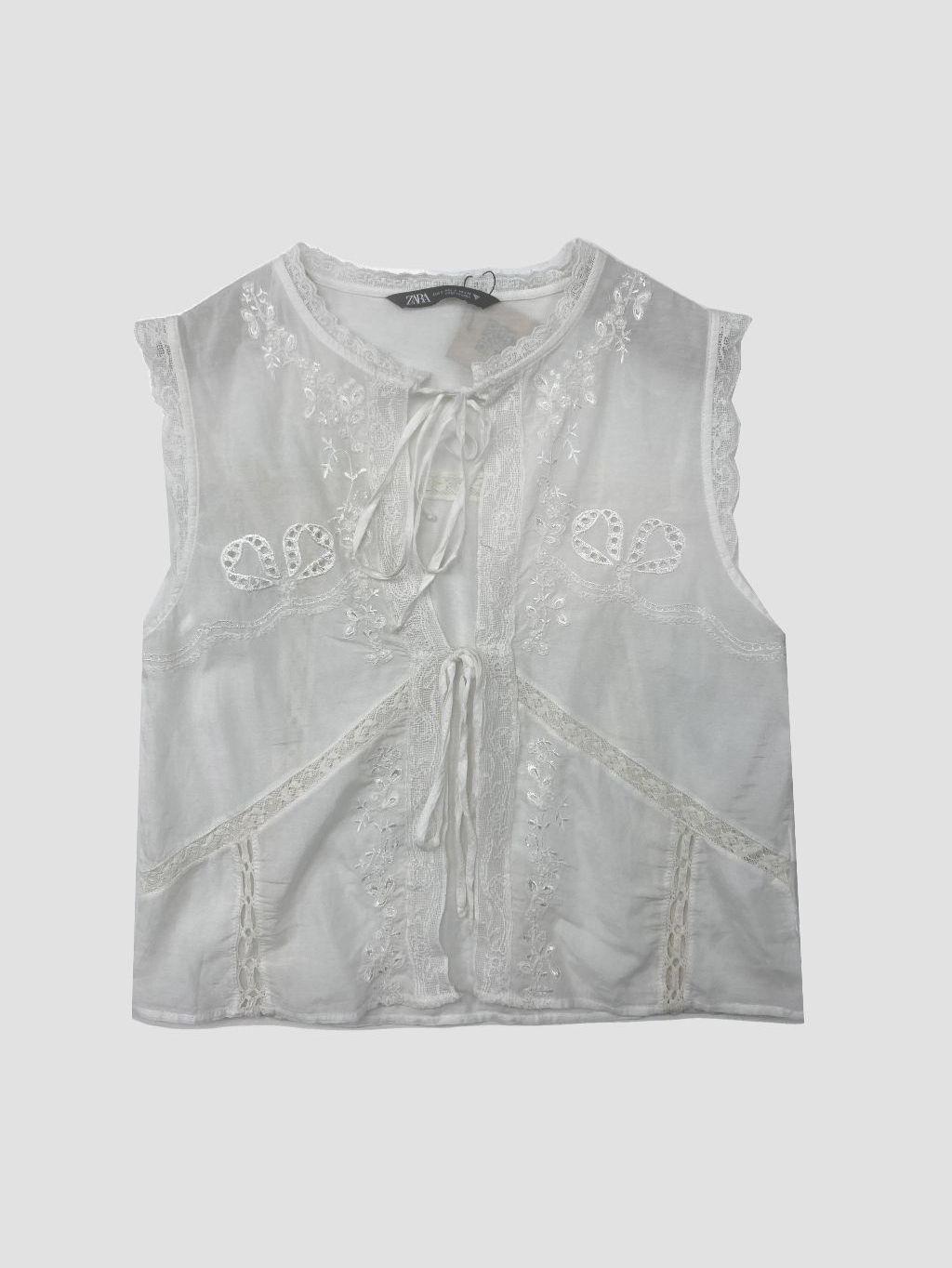 Polera sin mangas ZARA - Talla S (VOP01215523)-0