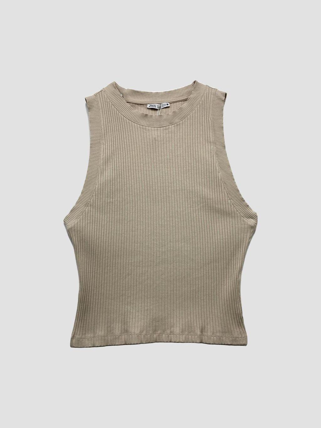 Polera sin mangas ZARA - Talla L (VOP01031186)-0