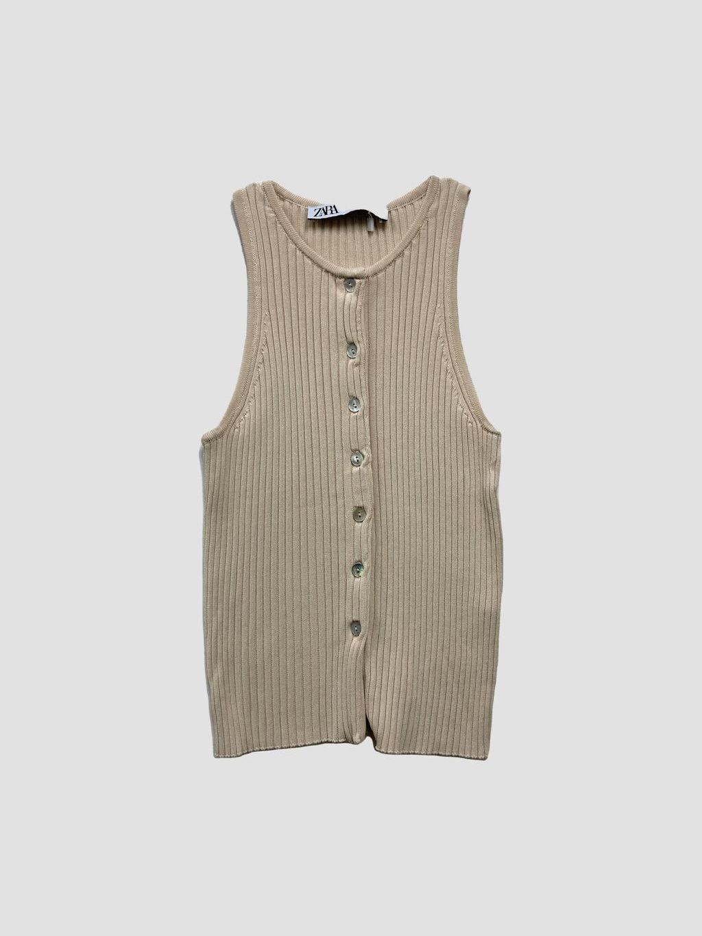 Polera sin mangas ZARA - Talla S (VOP01060526)-0