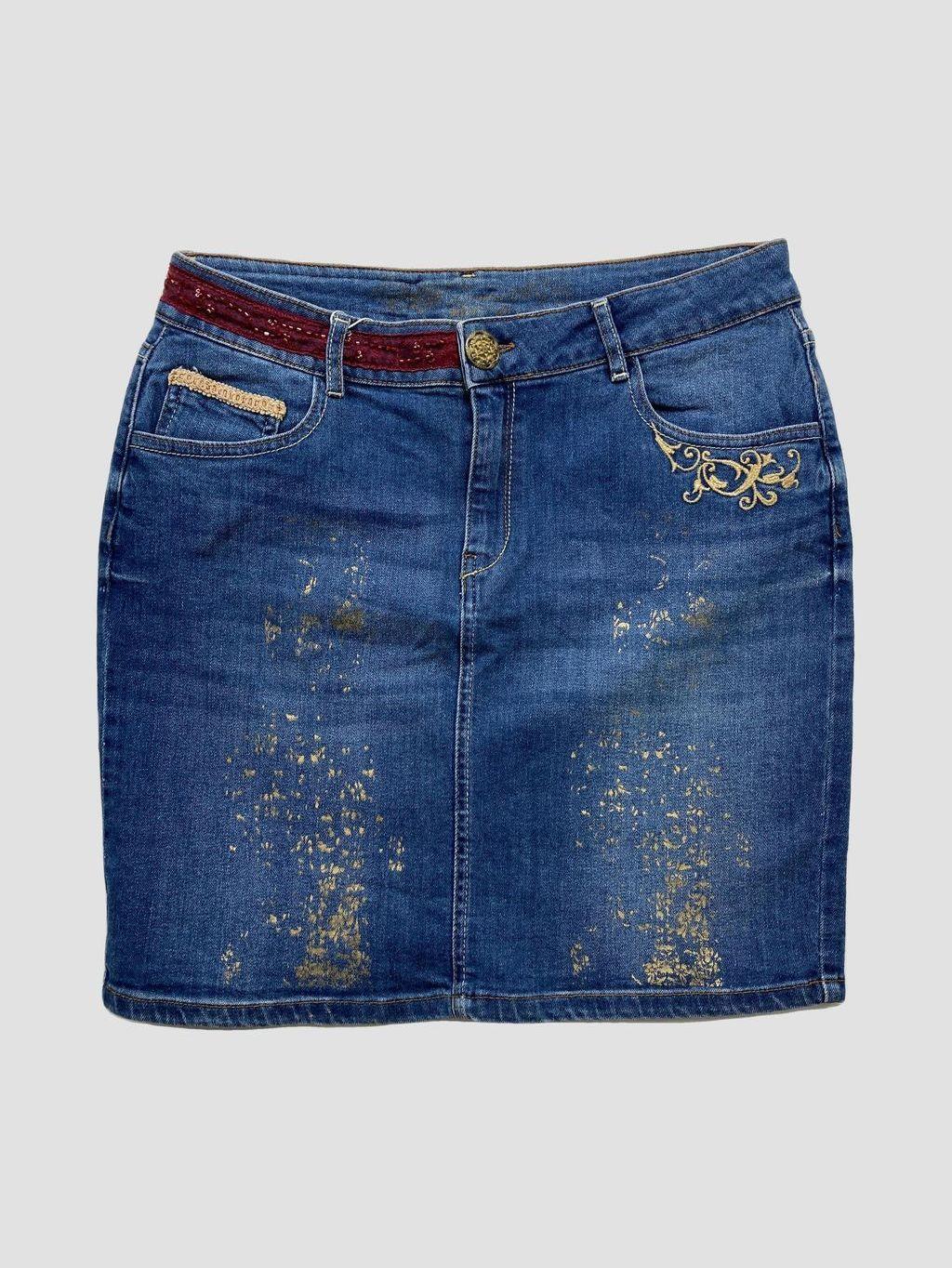 Falda corta DESIGUAL - Talla 42 (VOP01011958)-0