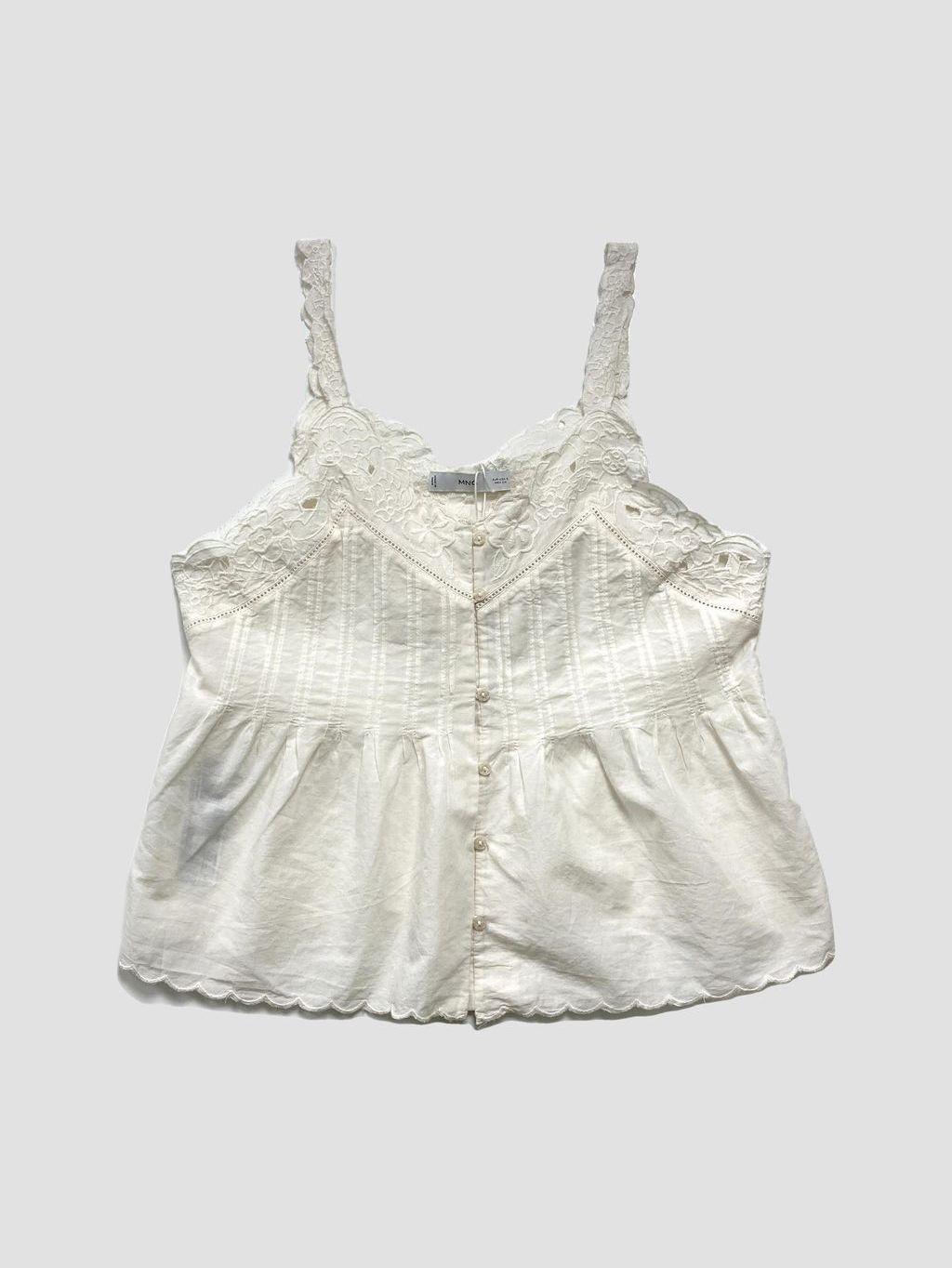 Polera sin mangas MANGO - Talla S (VOP01031137)-0