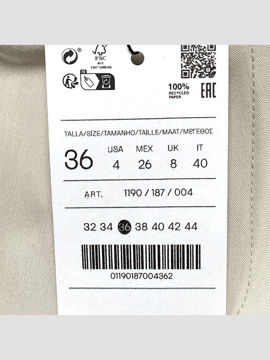 Pantalón STRADIVARIUS - Talla 36 (VOP00970084)-2