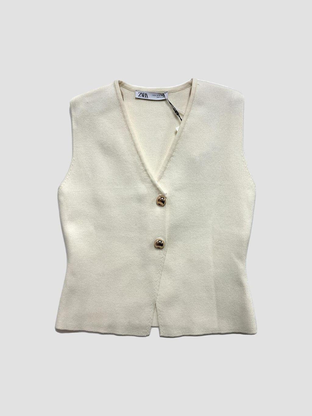 Polera sin mangas ZARA - Talla M (VOP01044292)-0