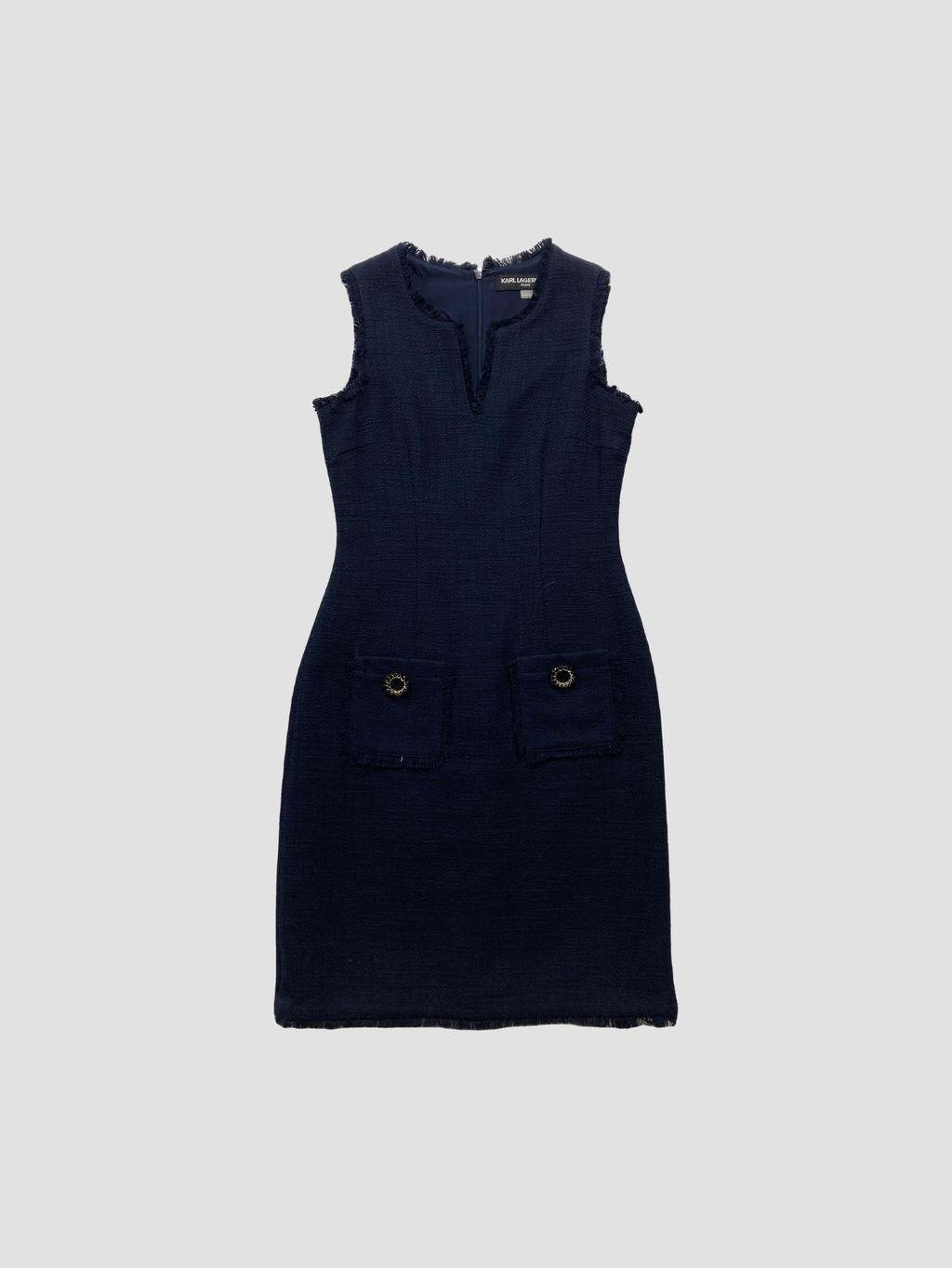 Vestido corto KARL LAGERFELD - Talla XXS (VOP01000106)-0