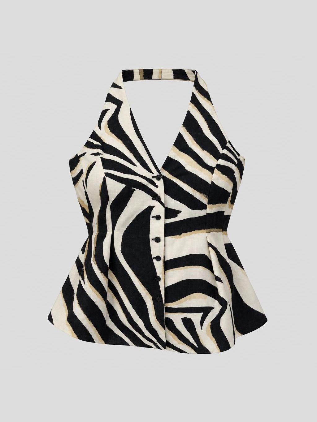 Polera sin mangas MANGO - Talla L (VOP01226350)-0