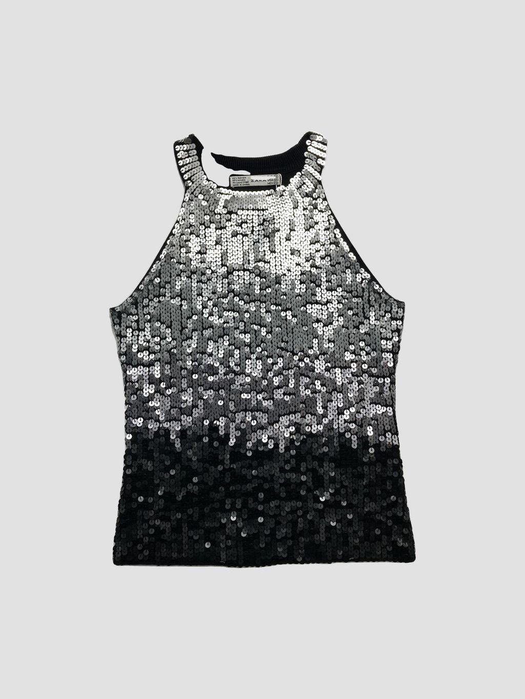 Polera sin mangas ZARA - Talla M (VOP01037776)-0