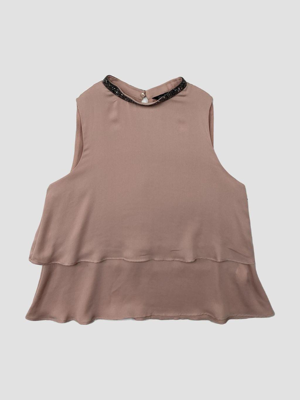 Polera sin mangas ZARA - Talla S (VOP01204440)-0