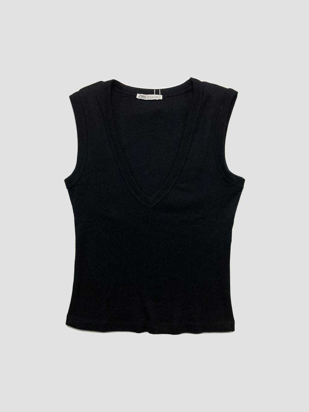 Polera sin mangas ZARA - Talla S (VOP01055111)-0