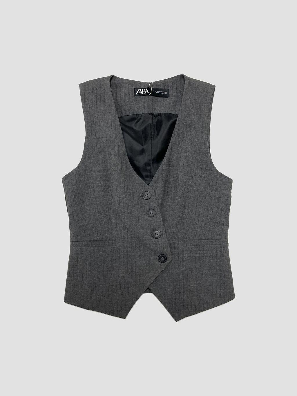 Chaqueta sin mangas ZARA - Talla XS (VOP01106359)-0
