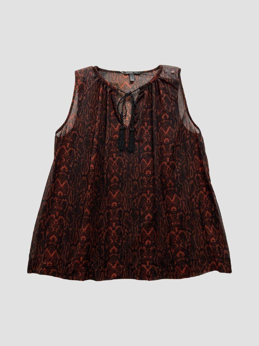 Polera sin mangas MANGO - Talla M (VOP01004187)-0