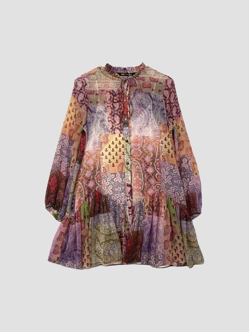 Vestido corto ZARA - Talla S (VOP01136083)-0