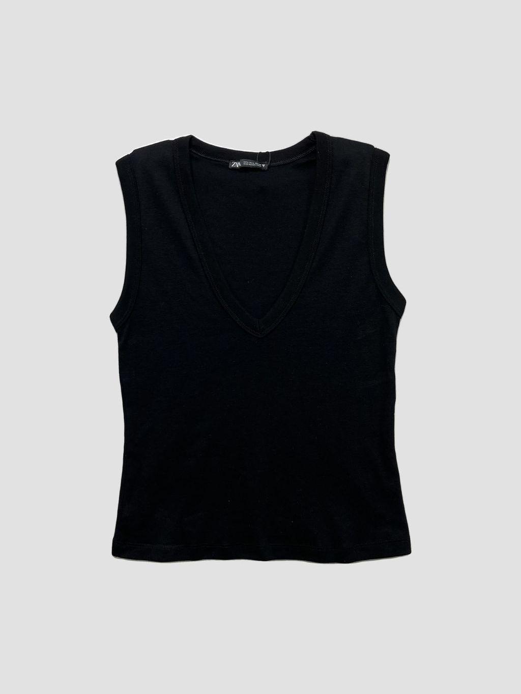 Polera sin mangas ZARA - Talla L (VOP00925371)-0