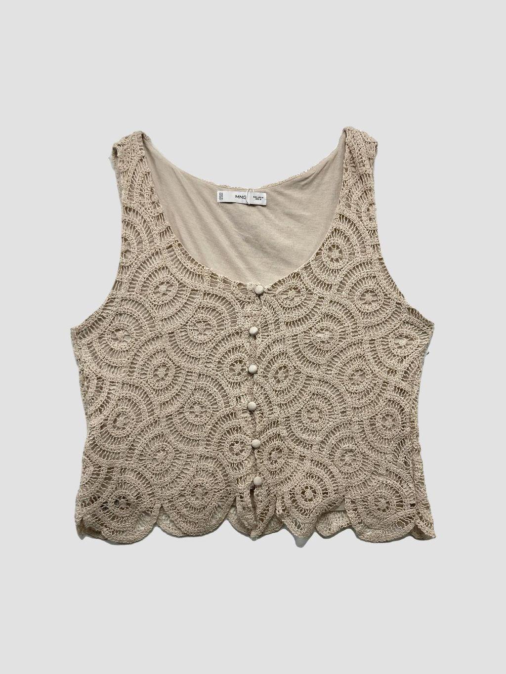 Polera sin mangas MANGO - Talla M (VOP01005729)-0