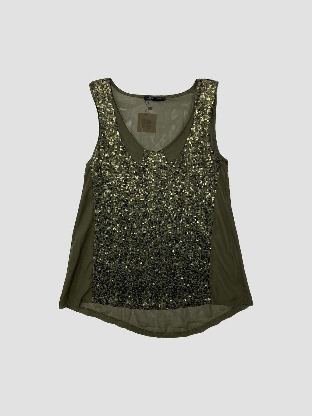 Polera sin mangas MANGO - Talla S (VOP01222495)-0