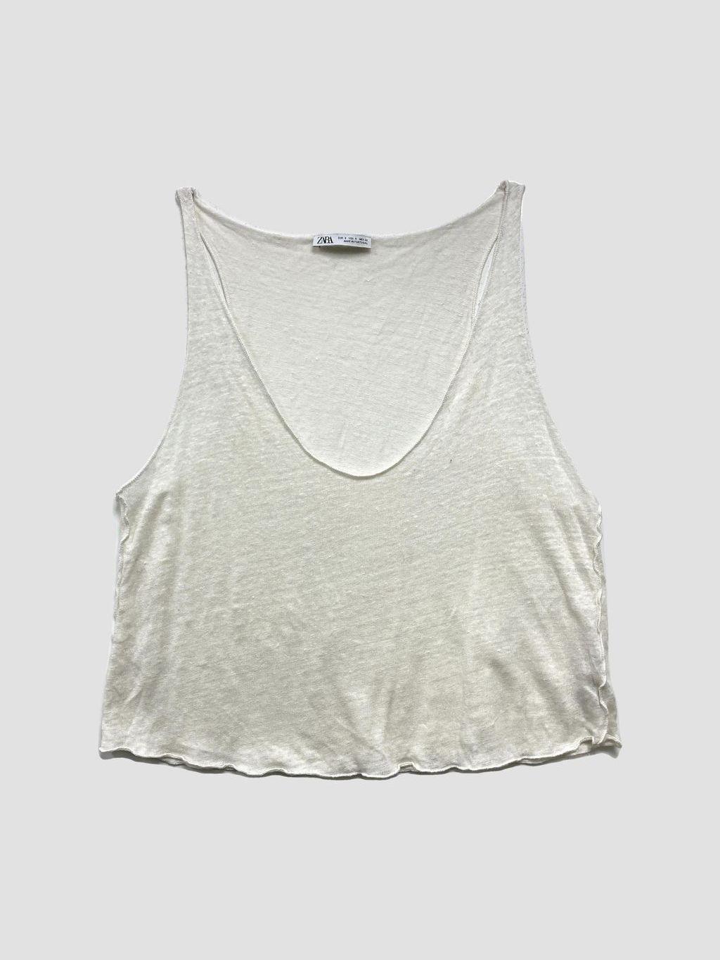 Polera sin mangas ZARA - Talla S (VOP01063634)-0