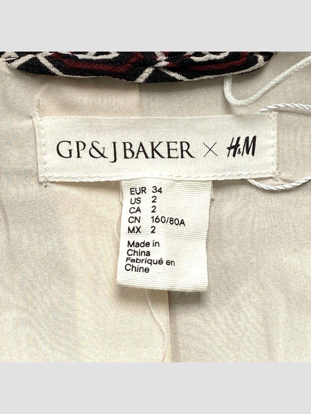 Blazer GP & J BAKER X H&M - Talla XS (VOP00970083)-1