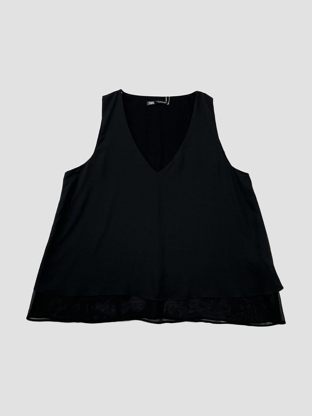 Polera sin mangas ZARA - Talla M (VOP01188375)-0