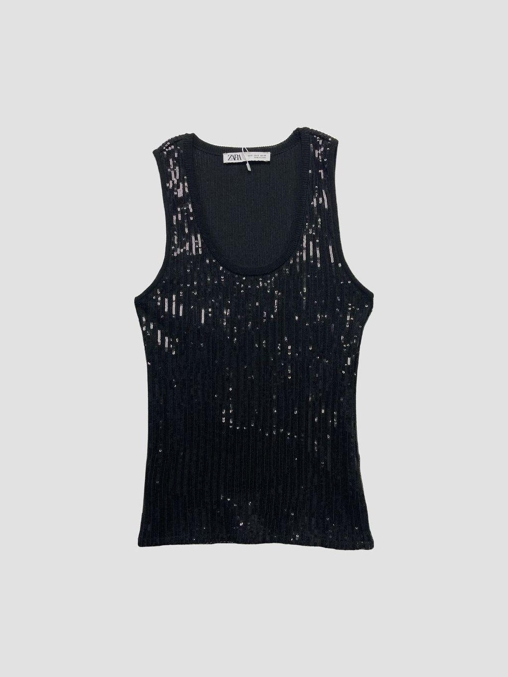 Polera sin mangas ZARA - Talla S (VOP01053463)-0