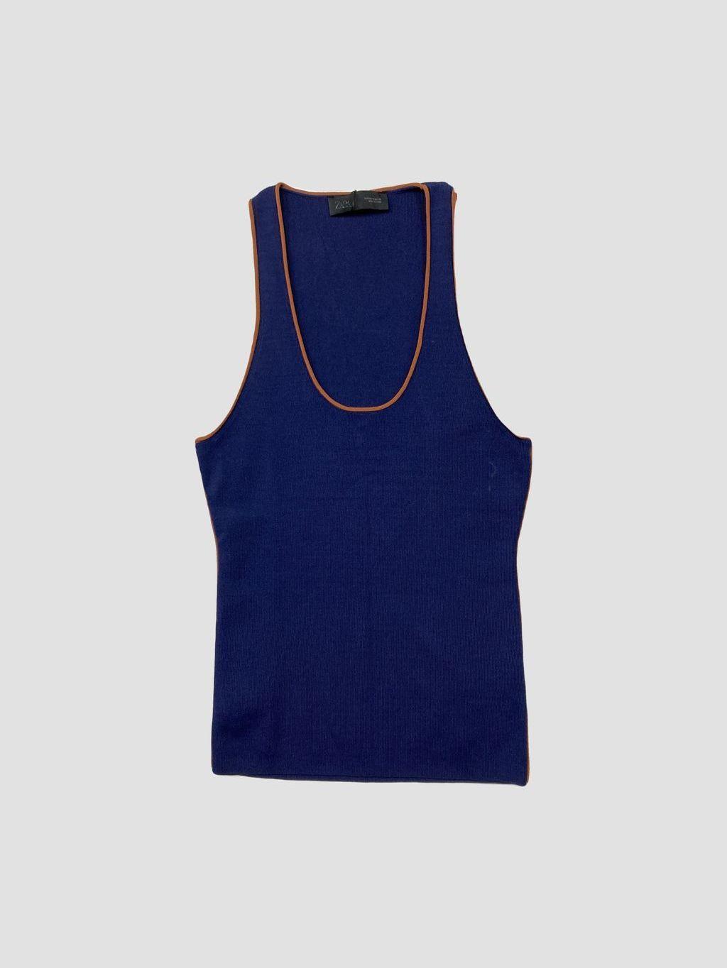 Polera sin mangas ZARA - Talla M (VOP01215559)-0