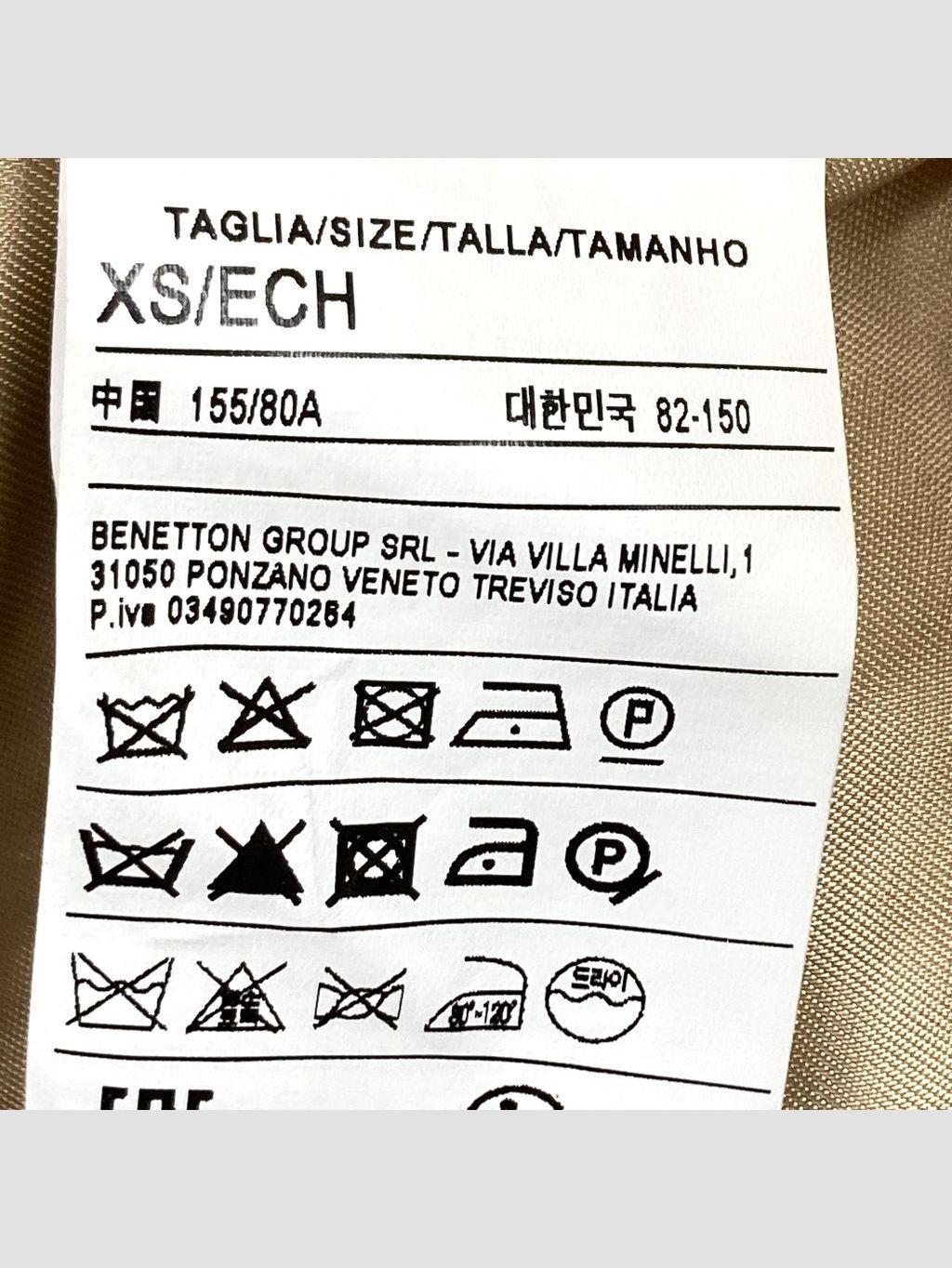 Abrigo UNITED COLORS OF BENETTON - Talla XS (VOP01200976)-2