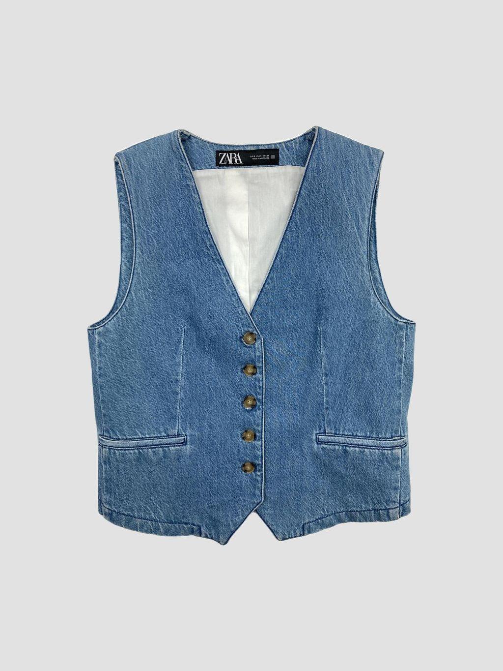 Chaqueta sin mangas ZARA - Talla S (VOP01116688)-0