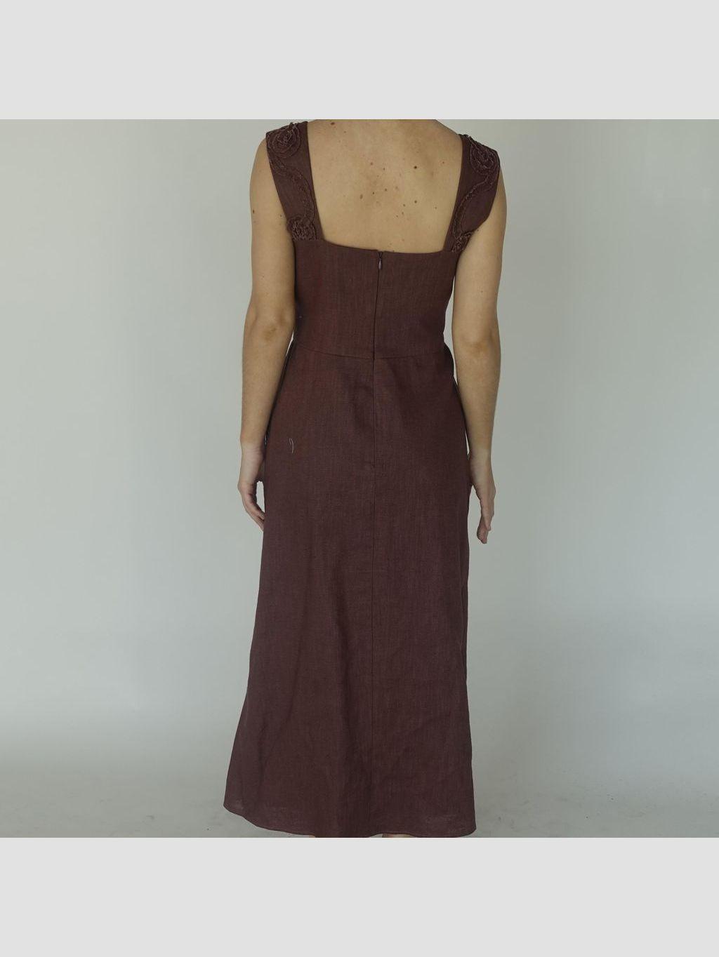 MARIA POMBO Vestido largo INÉS MARTÍN ALCALDE - Talla L (VOP01000264)-5