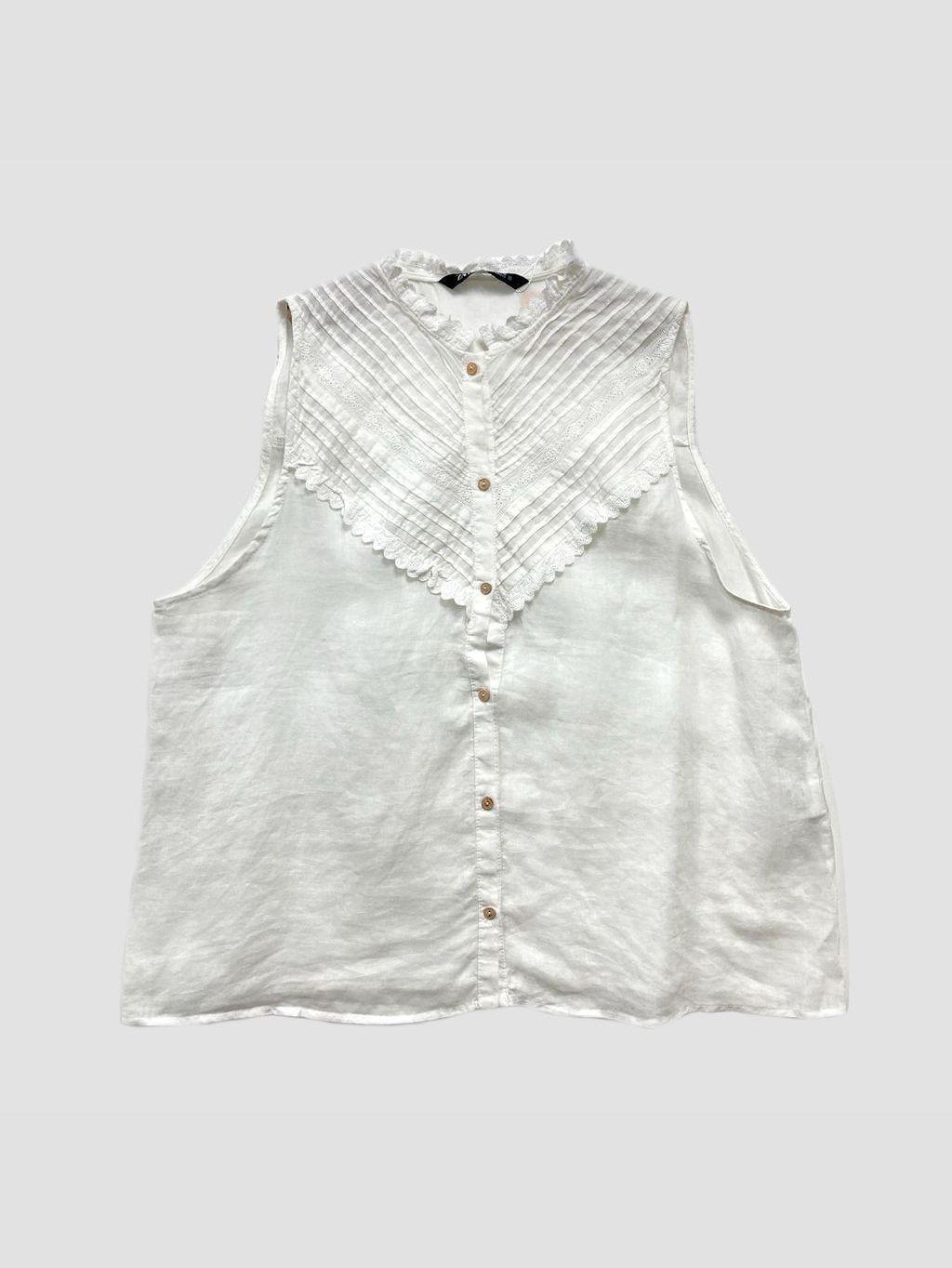 Polera sin mangas ZARA - Talla M (VOP01049969)-0