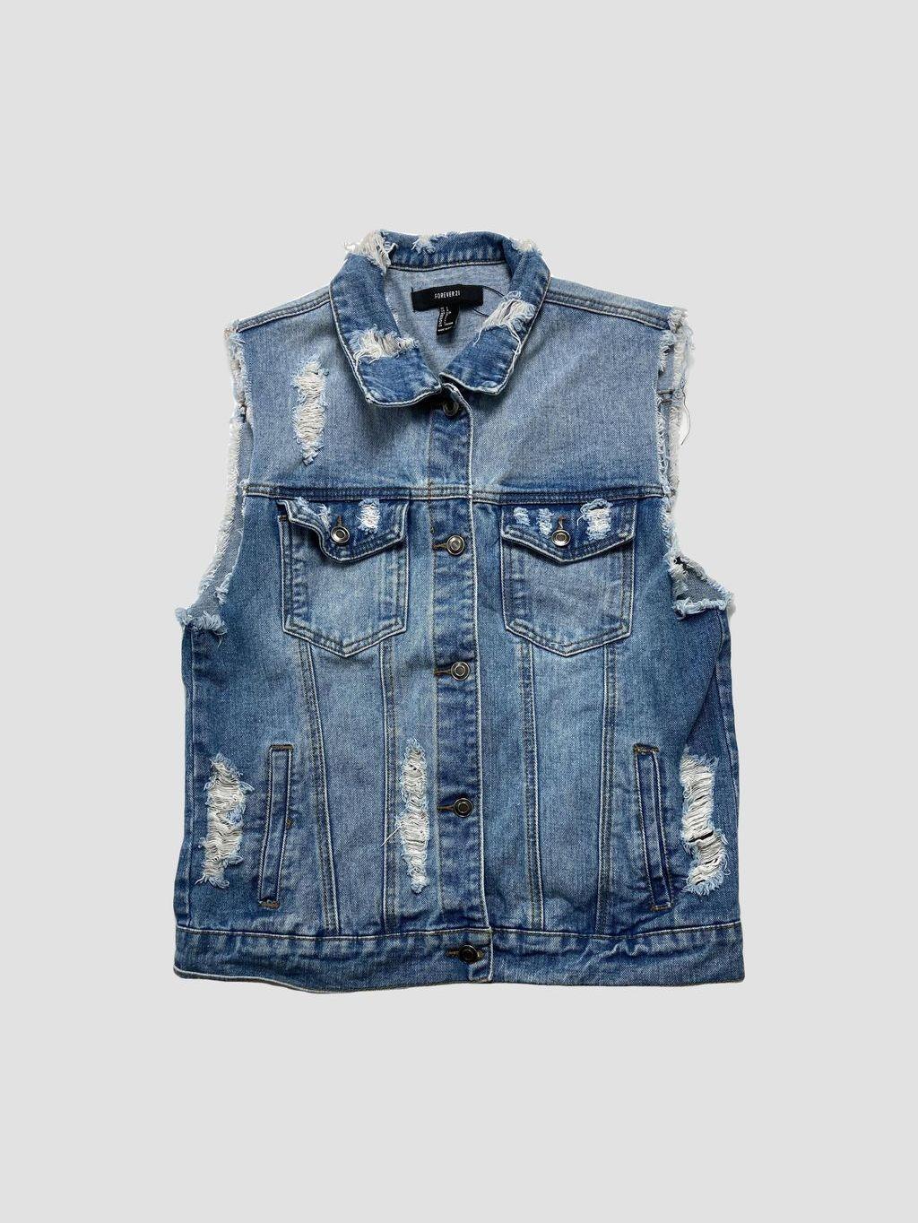 Chaqueta sin mangas FOREVER 21 - Talla L (VOP00910025)-0