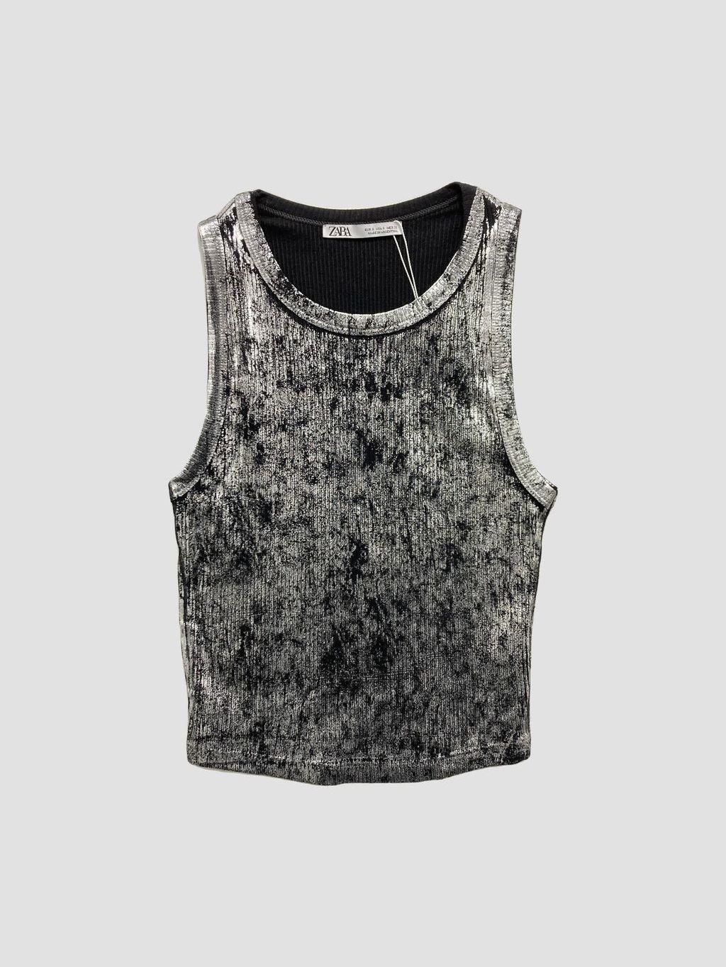 Polera sin mangas ZARA - Talla S (VOP01060458)-0