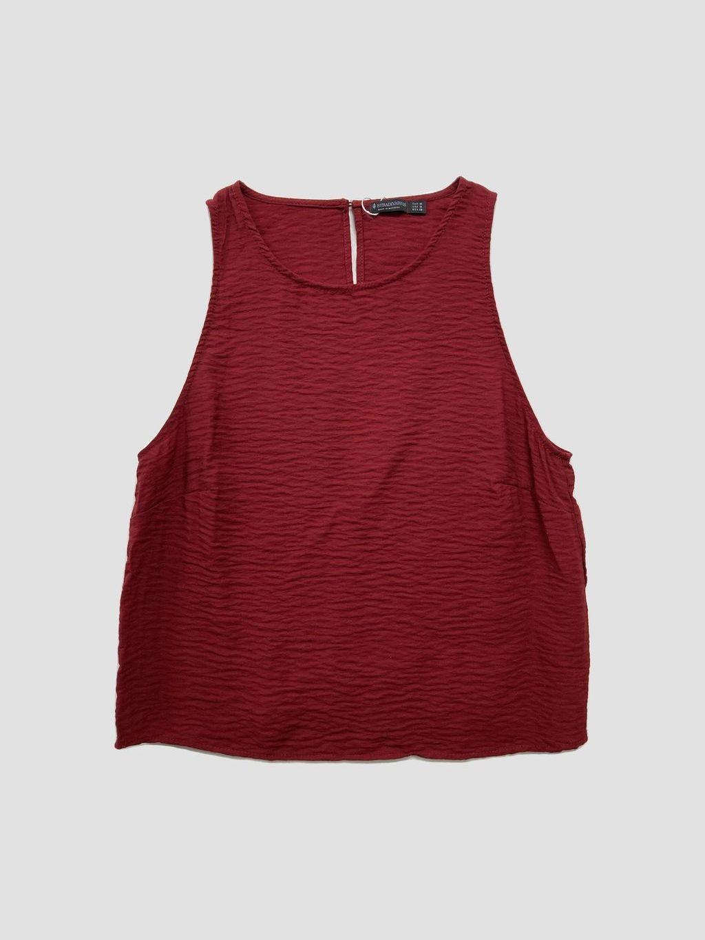 Polera sin mangas STRADIVARIUS - Talla M (VOP01059561)-0