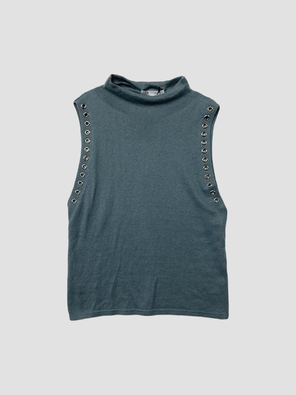 Polera sin mangas ZARA - Talla S (VOP01207981)-0