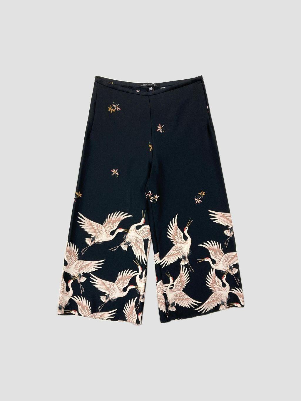 Pantalón palazzo ZARA - Talla 40 (VOP01171661)-0