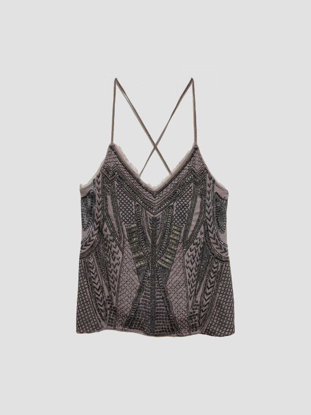 Polera sin mangas ZARA - Talla M (VOP01053164)-0