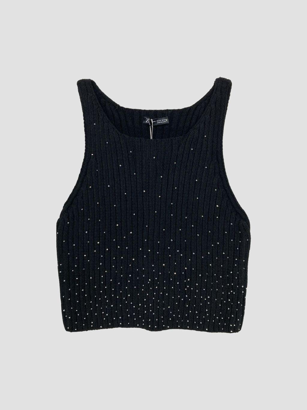 Polera sin mangas ZARA - Talla M (VOP01122425)-0
