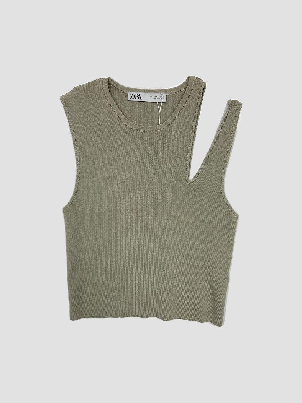 Polera sin mangas ZARA - Talla M (VOP01116730)-0