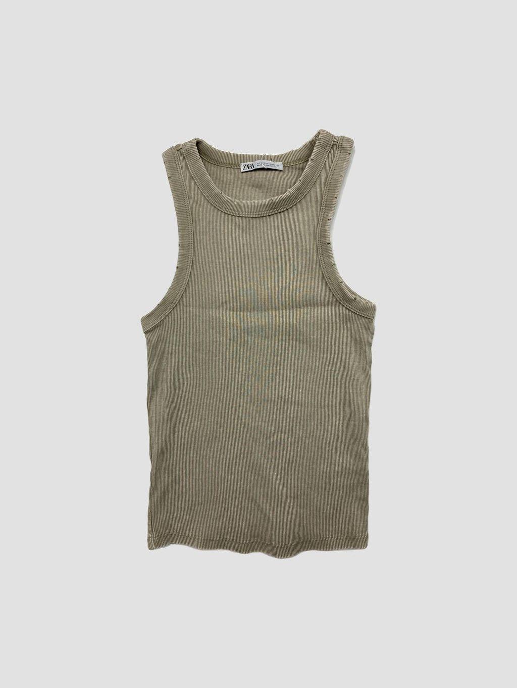 Polera sin mangas ZARA - Talla S (VOP01164425)-0