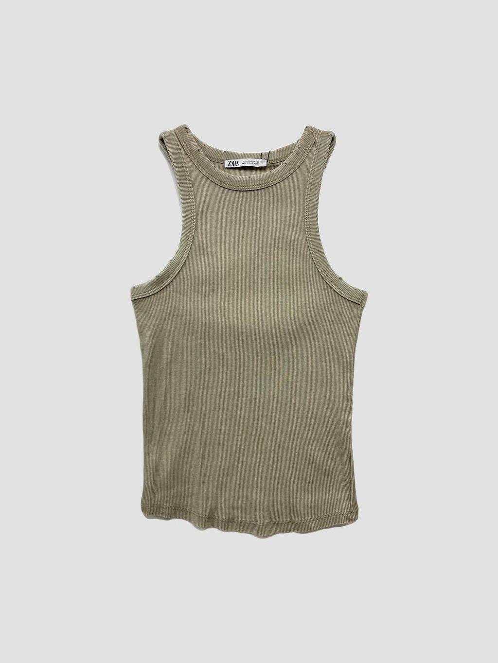 Polera sin mangas ZARA - Talla S (VOP00897428)-0