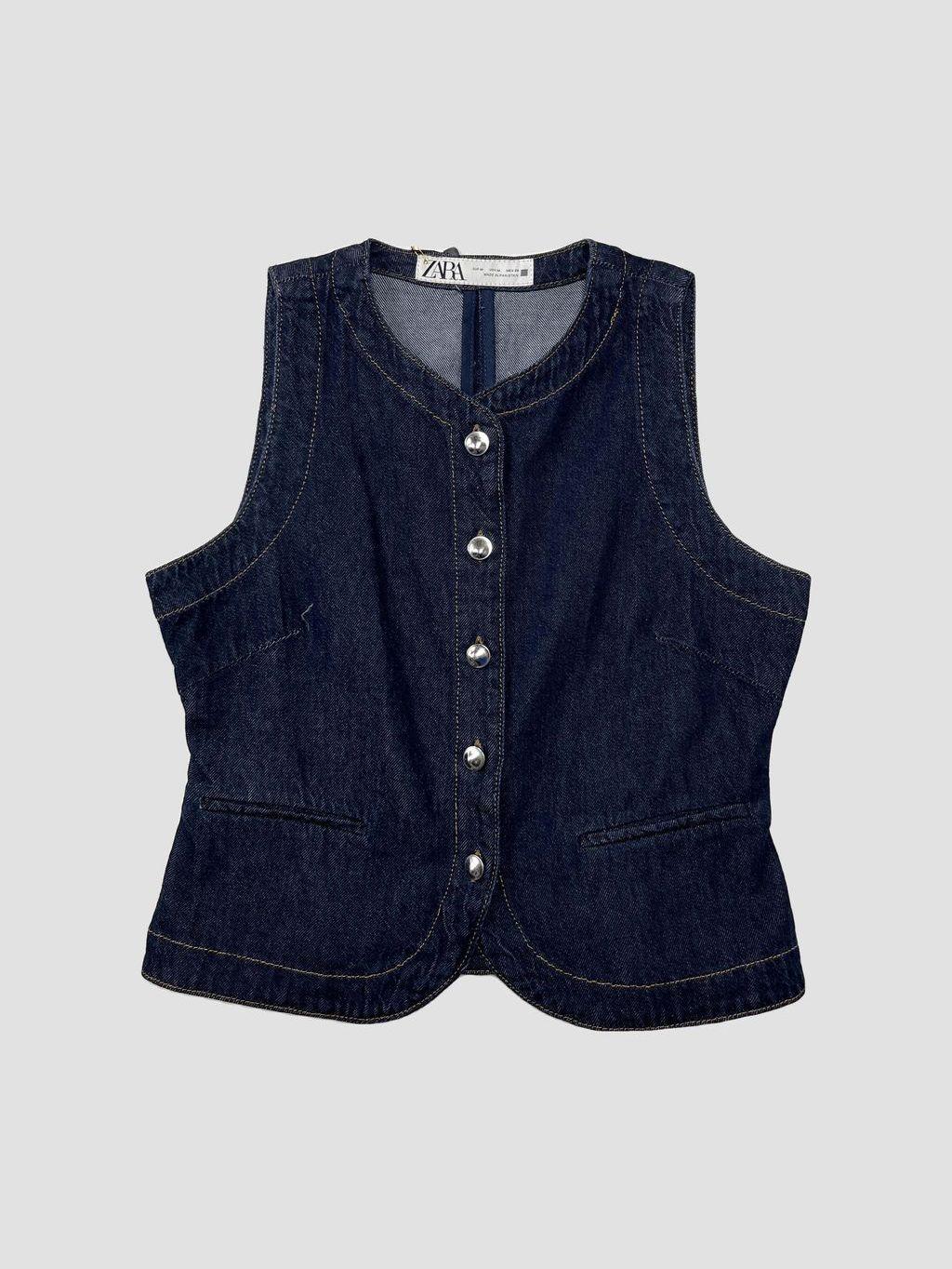 Polera sin mangas ZARA - Talla M (VOP01212231)-0