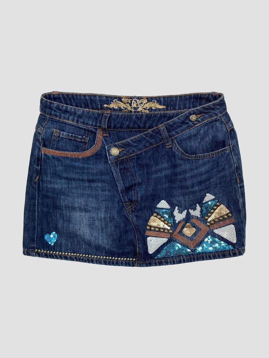 Falda corta DESIGUAL - Talla 40 (VOP01098477)-0