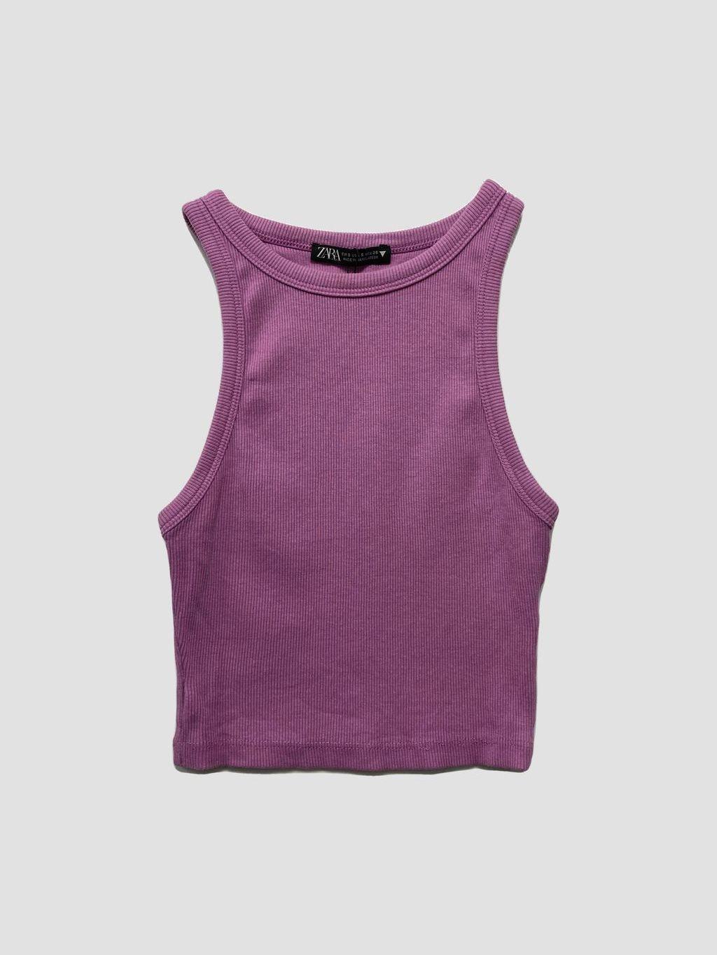 Polera sin mangas ZARA - Talla S (VOP00944413)-0