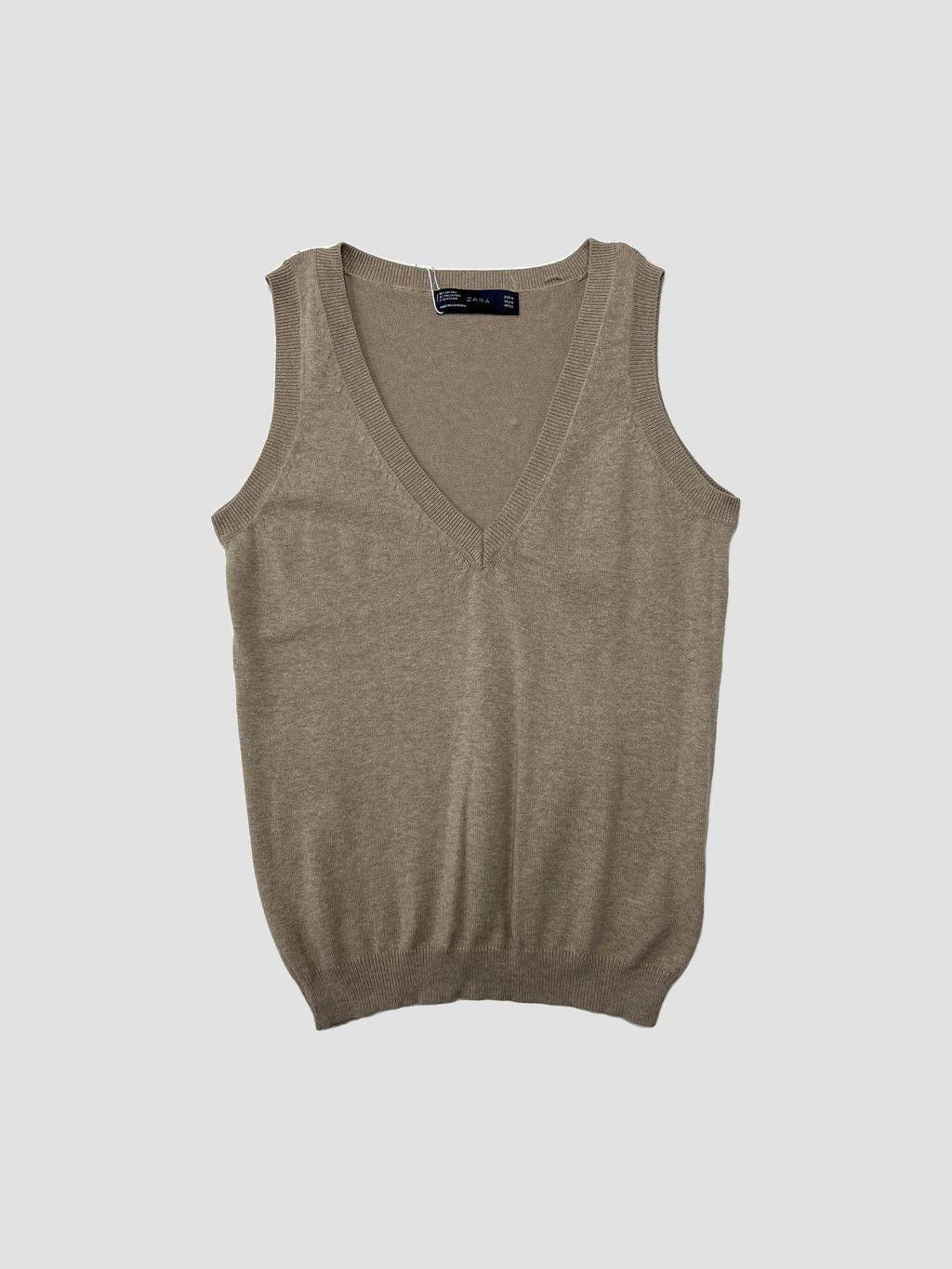 Polera sin mangas ZARA - Talla M (VOP01158142)-0