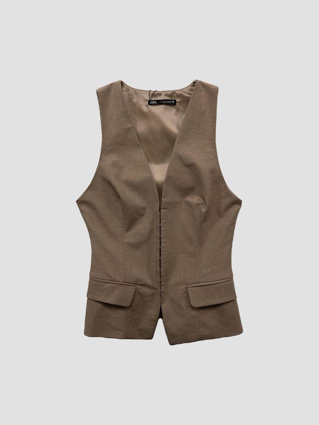 Chaqueta sin mangas ZARA - Talla XS (VOP00938096)-0