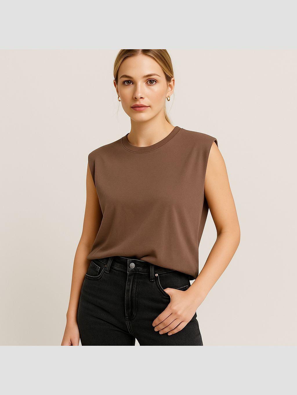 Polera sin mangas ZARA - Talla S (VOP00930378)-0